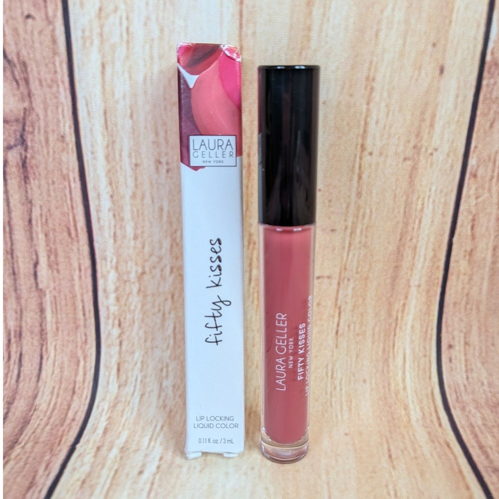 Laura Geller Fifty Kisses Lip Locking Liquid Color Ravishing Rose 0.11 oz